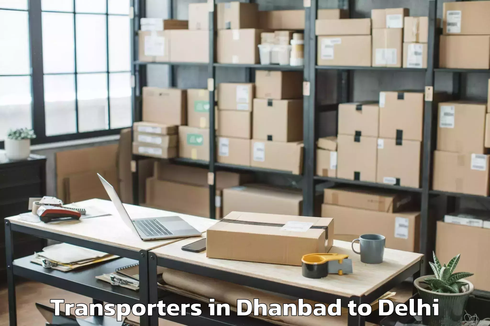 Book Dhanbad to Select Citywalk Mall Transporters Online